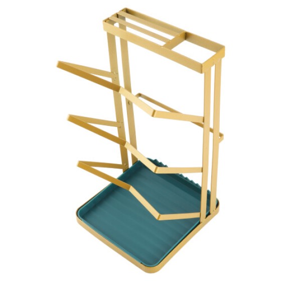 Rak Tutup Tiga Tingkat Meja Organizer Peralatan Masak