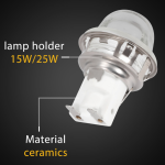 Dudukan Lampu Oven E14 untuk Memanggang 15W/25W