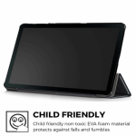 (Samsung Tab A 2019 10.1" T510 T515, Navy Blue) Samsung Galaxy Tab A (2019) 10.1" Tri-Fold Shockproof Leather Case