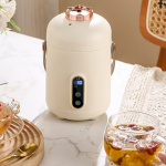 ミニポータブル電気カップ多機能健康保存電気シチューカップオフィス電気ポット沸騰水お粥ミルク用