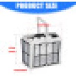 Keranjang Skimmer Pengganti untuk Sistem Filtrasi Vakum Kolam, Kompatibel dengan Merek Delphinserien, Keranjang Filter Berkualitas Tinggi, Ukuran 25 cm.