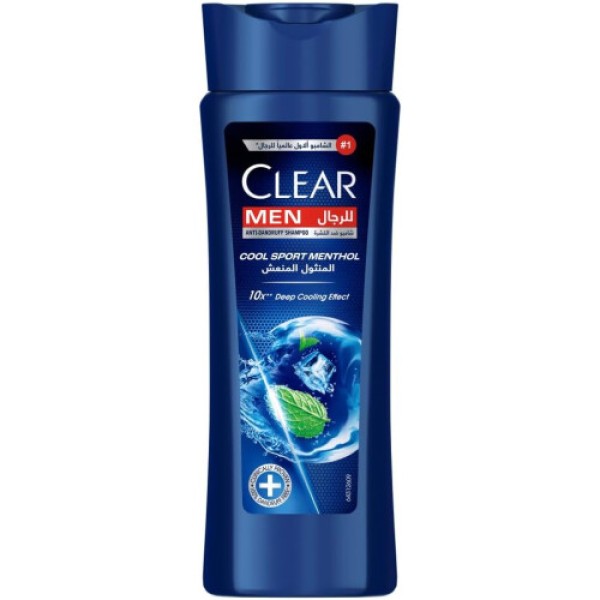 Qingyang Men's Cool Sport Mint Shampoo 200ml | 100% Dandruff-Free, Nourishes Scalp