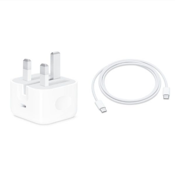 Adaptor Daya Apple 20W dengan Kabel USB-C ke USB-C