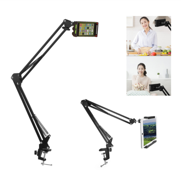 Stand HP dan Tablet Lengan Panjang Fleksibel 360° untuk Meja dan Tempat Tidur
