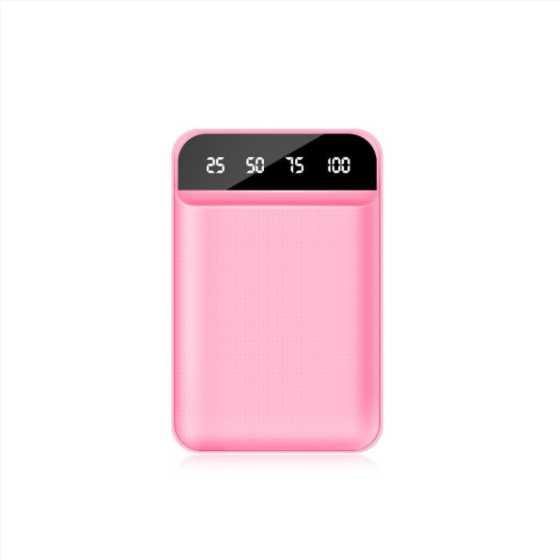 (Pink) Power Bank 20000mAh Pengisi Daya Ponsel Baterai Eksternal