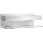 Rak Dapur Stainless Steel Dinding (Perak, 1 Set)