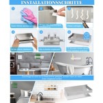 Rak Dapur Stainless Steel Dinding (Perak, 1 Set)