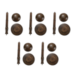 Vintage Support a Chapeau en Bois Porte Perruque Presentoir Stand