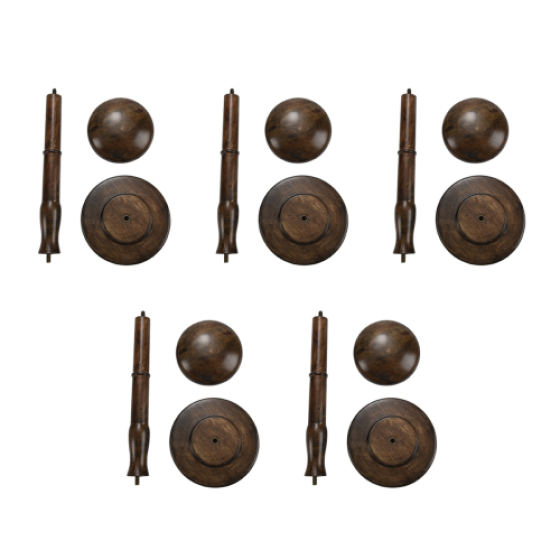 Vintage Support a Chapeau en Bois Porte Perruque Presentoir Stand