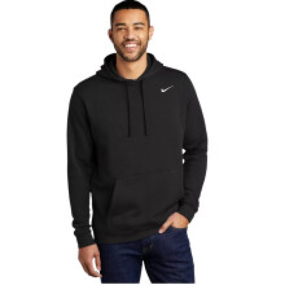 (L) Nike CJ1611 Men’s Club Fleece Pullover Hoodie, Black