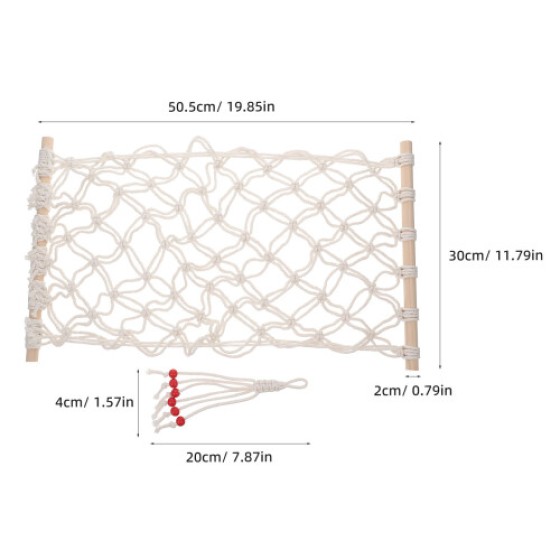 2-Piece Hanging Storage Hammock Basket