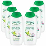 Shampo Perawatan Lembut Simple, Paket 6 Botol, 200ml Setiap Botol