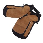 プロフェッショナルレザー蹄鉄職人用エプロン、ナイフポケット4個付き – 馬蹄ケア用具