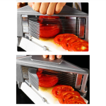 Pemotong Tomat Tahan Lama dengan Perangkat Pengaman & Pisau Baja Tahan Karat