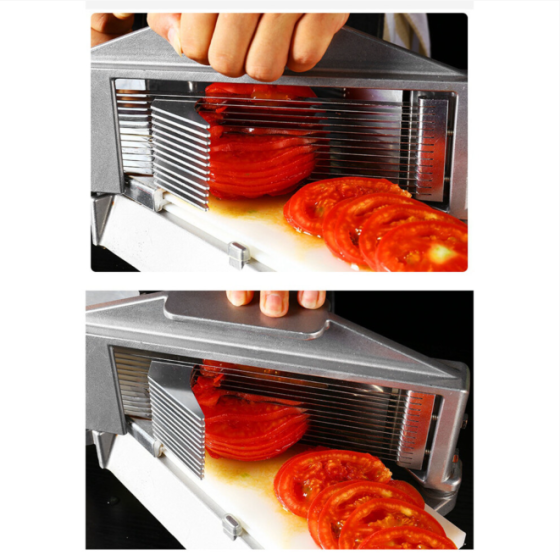 Pemotong Tomat Tahan Lama dengan Perangkat Pengaman & Pisau Baja Tahan Karat