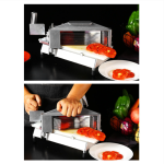 Pemotong Tomat Tahan Lama dengan Perangkat Pengaman & Pisau Baja Tahan Karat