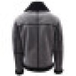 (Grey, Ukuran XXL) Jaket Penerbangan Pria dari Kulit Domba Asli, Jaket Penerbang RAF B3 Abu-abu, Tornado Kulit Domba Hitam