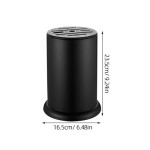 5-Piece Kitchen Utensil Rack (Black Stainless Steel)