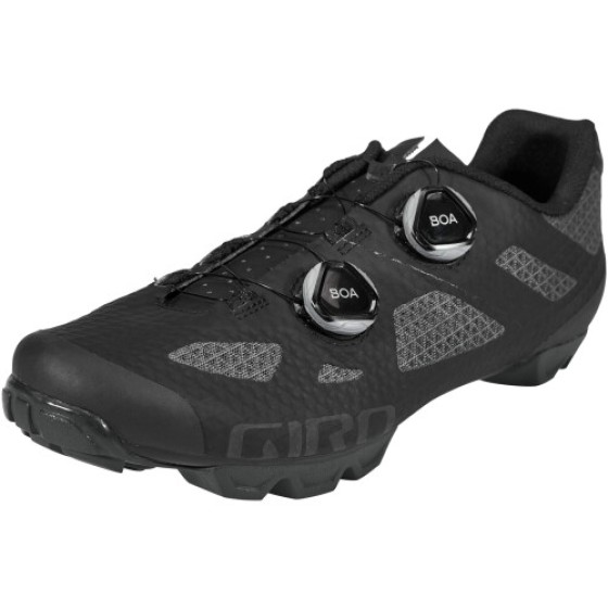 Giro Sector Cycling Shoes - Men's, Black/Shadow Grey, Size 50