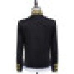 Men's Jacket Blazer, Singer Sequin Gold and Silver Host Outfit, Nightclub Stage Event Star Singer Dancer Jacket