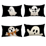 Sarung Bantal Hantu Halloween, 30x50 cm, Isi Bantal Tidak Termasuk