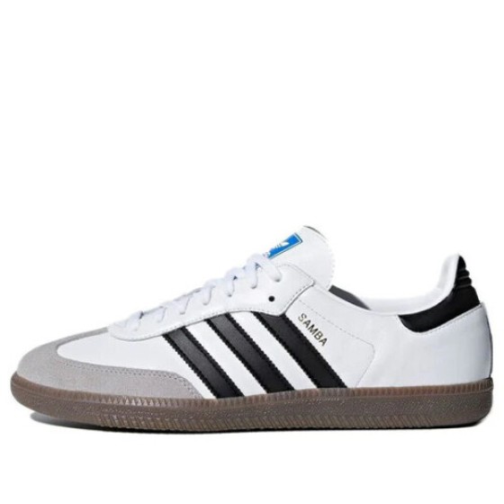 (UK9/EU43-1/3) Adidas Samba OG 'Putih-Hitam Sol Karet' B75806