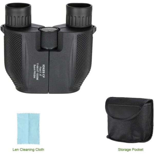 10x25 Compact Waterproof Binoculars, Suitable for Adults and Children, with Night Vision FMC Lenses, Ideal for Bird Watching, Travel, and Hunting