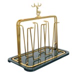 Rak Gelas Meja, Plastik, 1 Set, Berbagai Warna