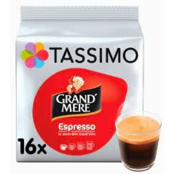 Kapsul Kopi TASSIMO Nonna Espresso - Paket 5 x 16 Minuman