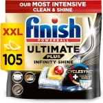 Finish Ultimate Plus Infinity Shine Tablet Pencuci Piring dalam Jumlah Besar | Aroma: Lemon