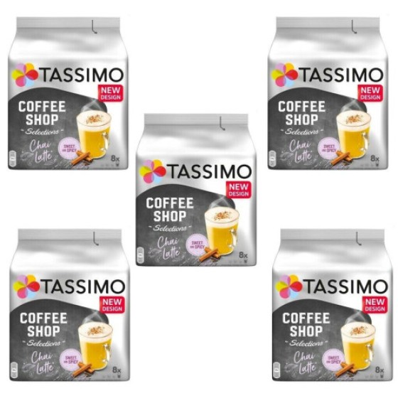 Cialde Teh Tassimo Chai Latte, kemasan 5, total 40 minuman