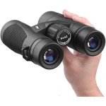 Teropong Kompak 8x42 Hitam Cahaya Rendah, Lensa Objektif BAK4 Prism FMC, Cocok untuk Birdwatching, Hitam Ref: PdI