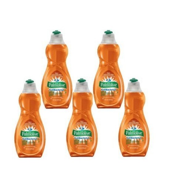 Palmolive Ultra Cairan Pencuci Piring Anti-Bakteri Jeruk - 10oz, Paket Isi 5