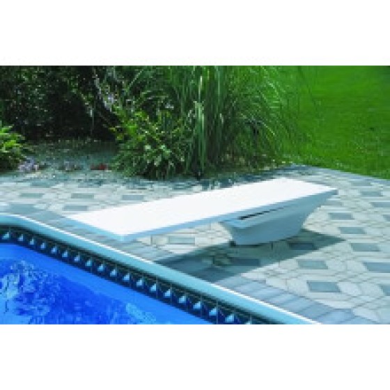 Frontier III Home Trampoline 75747 | 6ft Frontier III Trampoline + Flyte Deck Stand - White