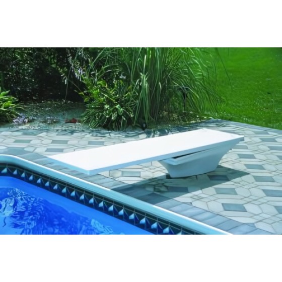 Frontier III Home Trampoline 75747 | 6ft Frontier III Trampoline + Flyte Deck Stand - White