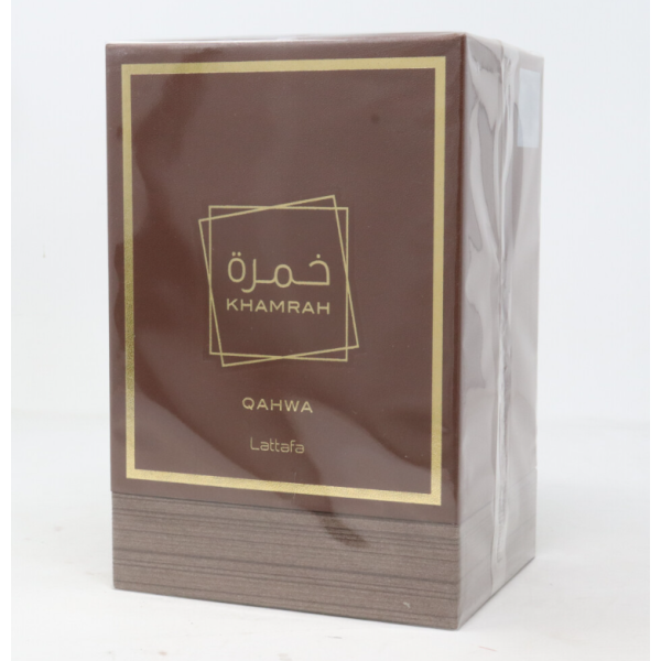 Qahwa Khamrah by Lattafa オードパルファムスプレー 3.4オンス / 100ml - 新品・箱入り