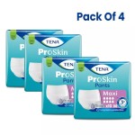 TENA Proskin Adult Diapers - Medium - Box of 4 Packs, 10 Pieces per Pack