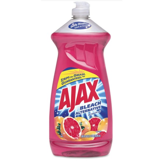 Ajax Cairan Pencuci Piring dengan Alternatif Pemutih Aroma Grapefruit, 828 ml (Paket 9).
