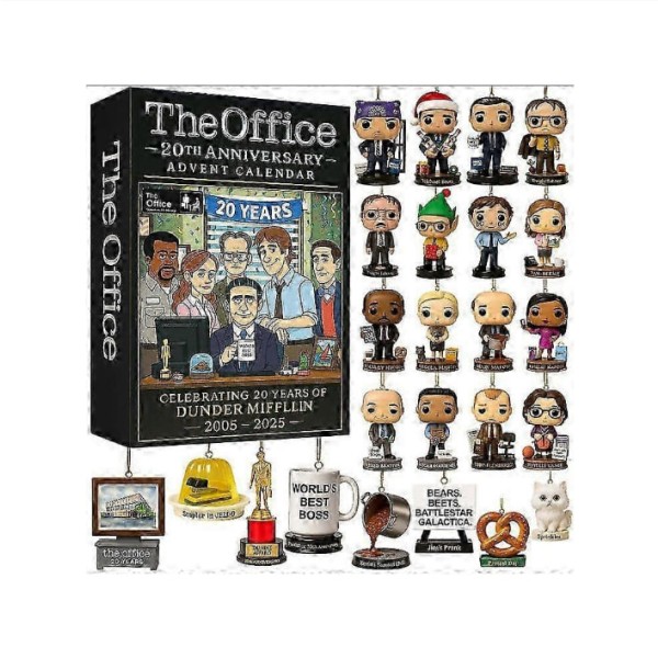 (The Office) Kalender Advent Natal 2025 Acrylic, Dekorasi Perayaan