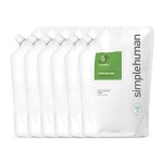 simplehuman Rosemary Thyme Dish Soap Refill Pouch 34 Fl Oz Pack of 6