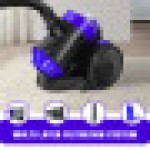 1500W シリンダー掃除機 HEPAフィルター付き ハードフロア、カーペット、車内、キッチン、寝室用 1.5L 17.0KPA