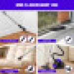 1500W シリンダー掃除機 HEPAフィルター付き ハードフロア、カーペット、車内、キッチン、寝室用 1.5L 17.0KPA