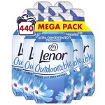 Lenor Outdoor Fabric Softener, 440 washes, 6.16 liters (770 ml x 8), Spring Awakening scent, ultra-concentrated fabric softener, fresh outdoor fragrance.