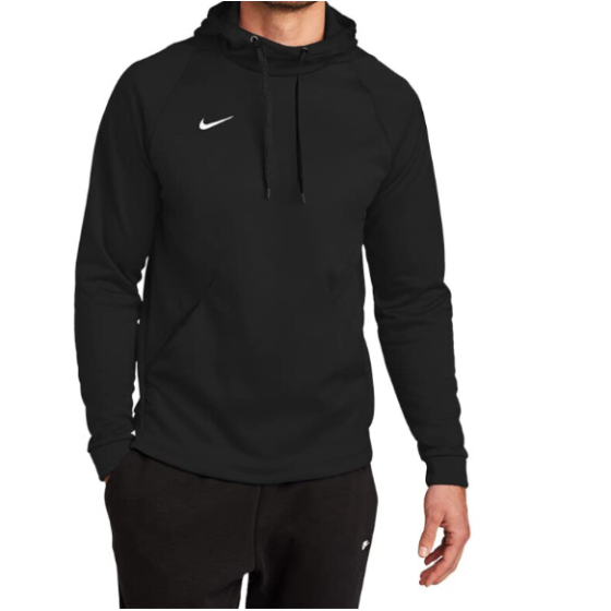 Nike Therma プルオーバーフーディ メンズ（ブラック/ホワイト、ミディアム）