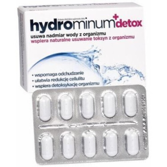 Hydrominum DETOX 30 Tablet, Digunakan untuk Mengeluarkan Air Berlebih dan Detoksifikasi