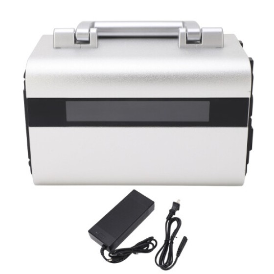 Portable Power Station with Solar Panel, Sine Wave 300W Outdoor Backup Battery Supply, 100‑240V, US Plug