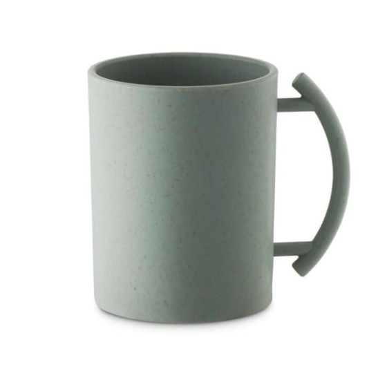 Nua 60393 Cangkir Cuci Akrilik, Cangkir Cuci Hijau dengan Pegangan Hijau