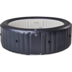 Lay-Z-Spa 54123-BNNX16AB02 Miami Hot Tub, Airjet Inflatable Spa, 2-4 People - Black