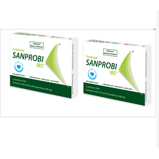 2x Sanprobi IBS Multilac Probiotik, 20 kapsul per kotak, total 40 kapsul - minimal umur simpan 12 bulan