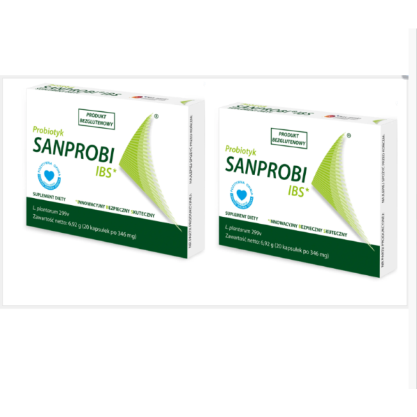 2x Sanprobi IBS Multilac Probiotik, 20 kapsul per kotak, total 40 kapsul - minimal umur simpan 12 bulan